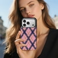 thumbnail image 6 of Pink And Purple Plaid Pattern Leather Wallet Case for iPhone 15 Plus Wallet Case Card Holder Flip, 6 of 8