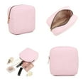 thumbnail image 2 of Corduroy Makuep Bag Small Coin Purse Fashionable Solid Color Zippered Cosmetic Storage Toiletry Case for Women, 2 of 9
