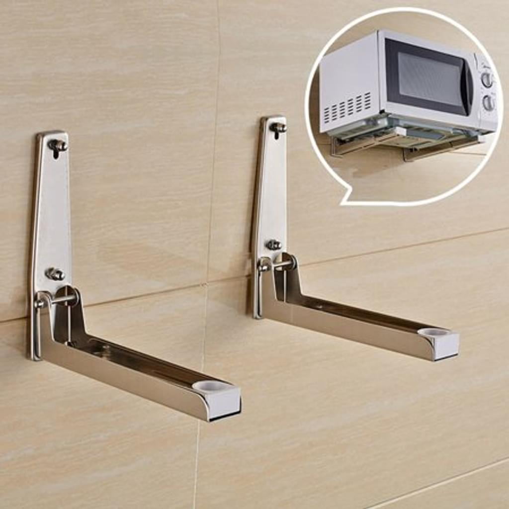 Space Saving Wall Hanging Microwave Oven Shelf Brackets