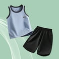 thumbnail image 2 of MEZZALL Boys Casual Sports Summer Shorts Vest T-Shirt And Shorts 2PCS Outfits Sets 8-9 Years Versatile Baby Wear, 2 of 4