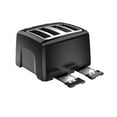 thumbnail image 4 of Black & Decker 4 Slice Toaster, Extra Wide Slots, Black, T4569B, 4 of 8