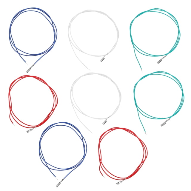 ColoMX 8 cables de cabezal de fono para cartucho - Accesorios de repuesto para cabezal de fono de tocadiscos para fiestas, DJ y eventos