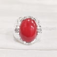 thumbnail image 3 of New Coral Mans Ring, Natural Red Coral Ring, Crescent Moon, Silver Jewelry, 925 Silver Ring, Birthday Gift, Heavy Mens Ring, Arabic Design, Ottoman Style Ring, Christmas, Turkey Mens Signet Ring, 3 of 6