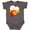 Charcoal Grey, variant on Inktastic Thanksgiving Goofball Turkey Face Boys or Girls Baby Bodysuit