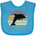 thumbnail image 3 of Inktastic Dolphin Cute Beach and Vacation Boys or Girls Baby Bib, 3 of 4
