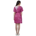 thumbnail image 4 of Moomaya Printed Moss Georgette Dresses Women A-Line Tunic With Drawstring Belt, 4 of 4