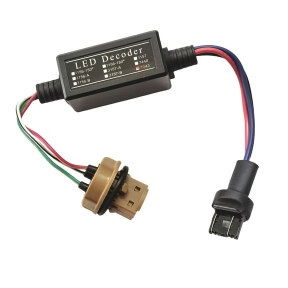Versatile T20 7443 LED Light Decoders Brake Light Decoders Automotive LED Resistor Simple Installs for Various Car Models