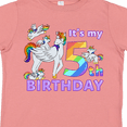 thumbnail image 4 of Inktastic It's My 5th Birthday Unicorn Boys or Girls Toddler T-Shirt, 4 of 5