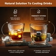 thumbnail image 6 of LYINGF Set of 6 Reusable Chilling Stones, Ice Cubes for Chilling Drinks, Non-Melting Frozen Rocks for Scotch, Bourbon, or Wine, Square Tartar Chilling Stones in a Gift Box, 6 of 9