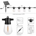 thumbnail image 2 of Cadena de luces solares para exteriores, 10 bombillas de 10 m, energía sostenible, 2 of 5