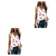 thumbnail image 3 of Minnieouse Chaleco de algodón estampado para mujer, sin mangas, cuello en V, encaje, camiseta sin mangas , fiesta de vacaciones, ropa básica, Type15 NO15, 3 of 6