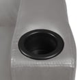 thumbnail image 3 of Supernova Vinyl Loveseat in Grey, 3 of 6