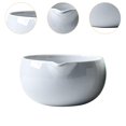 thumbnail image 6 of TISHITA Matcha Bowl Ceramic Accessories with Pouring Spout ing Bowl Tea Bowl for Home Office Tea Room Gift for Matcha Lover Bright Gray, 6 of 8