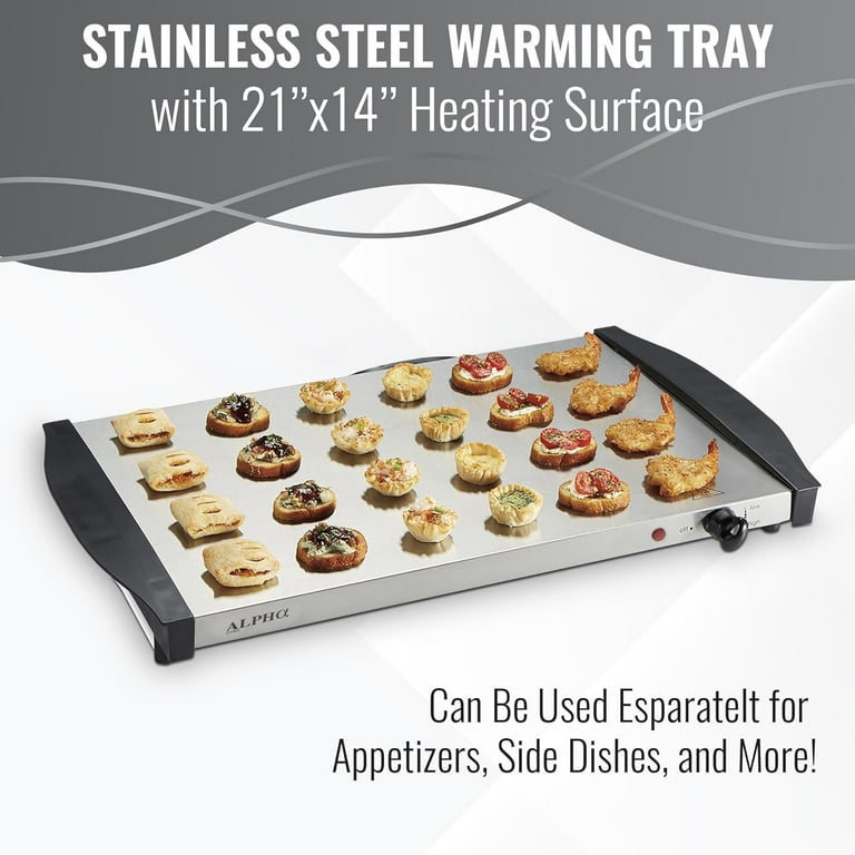 Alpha Living Electric Food Warmer, 3-Tray photo 3