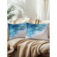 thumbnail image 2 of Outdoor Pillows Waterproof, Blue Beach Coastal Bedding Throw Pillows with Insert for Couch Sofa Bed, Summer Ocean Seaside Nautical 12x20 Inch Pillowcases Decorative Camping Patio Pillow Set of 2, 2 of 8