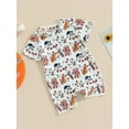 thumbnail image 4 of JYYYBF Summer Infant Baby Boy Rompers Playsuits Short Sleeve Baseball Print Newborn Jumpsuits, 4 of 6