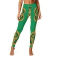 thumbnail image 6 of DPTALR Women's St. Patrick's Day Print Stretch Tight Yoga Leggings,Green,Size XXL, 6 of 9