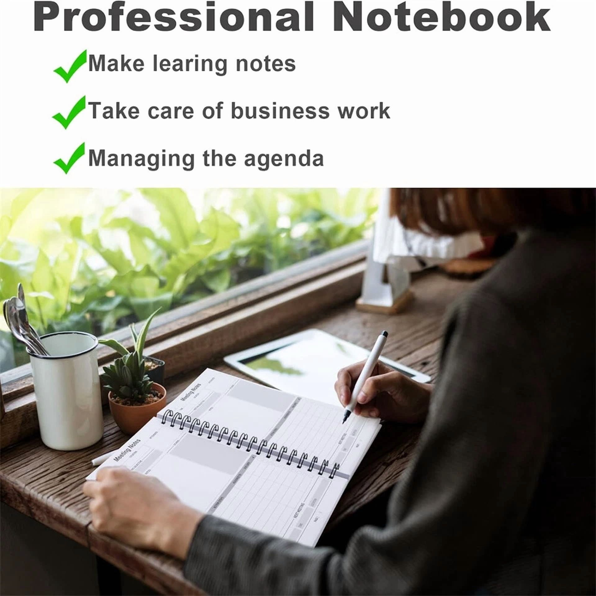 1 Pack B5 Professional Notebook Spiral Metting Notebook 7" X 10" 240 Pages Us