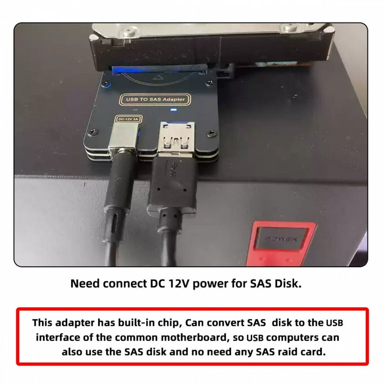 FVH SFF-8482 SAS 29Pin to USB 3.0 5Gbps Hard Disk Drive Raid