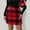 Wine, variant on Elvqul Summer Skirt for Women Pencil High Waisted Mini Skirt Elastic Waisted Hot Pink Ladies Short Skirts Solid