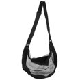 thumbnail image 3 of 1Pack Black Mesh Cloth Single Ball Bag for Basketball with Adjustable Strap Portable Simple Design, 3 of 8