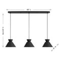 thumbnail image 7 of Linear Chandelier in Matte Black, 7 of 7