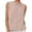 Z37-Pink, variant on YUEHUA Women's Linen Blend Sleeveless Top, Rolled Neck Tank Blouse, Loose Fit Breathable Casual Summer Shirt for Office & Daily Wear