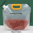 thumbnail image 2 of SUTENGDA Grain Storage Container Multigrain Food Sealed Bags 10 Pack 1.5L Resealable Packaging Bags Transparent Pouches Portable Bag for Cereal Bean Nut Rice Tea, 2 of 8