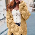 thumbnail image 2 of Yokua Plus size women's cardigan sweater autumn thick knitted sweater, 2 of 7