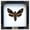 DHM - White Frame, variant on Death Head Moth Black Frame Shadow Box, Gothic Insect Inspired Wall Art, Dark Aesthetic Home Decor, Framed Display for Curiosity Cabinet K18-01-DE