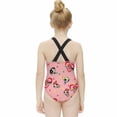 thumbnail image 4 of The Powerpuff Girls Swimwear Kids' One-Piece Swimsuit Quick-Dry Cute Printed Girls' Swimwear Bathing Suit for Beach & Pool 6-7Y(110cm), 4 of 8