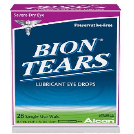 Bion Tears Lubricant Eye Drops Help Relieves Dryness, 28 Vials 2 Pack