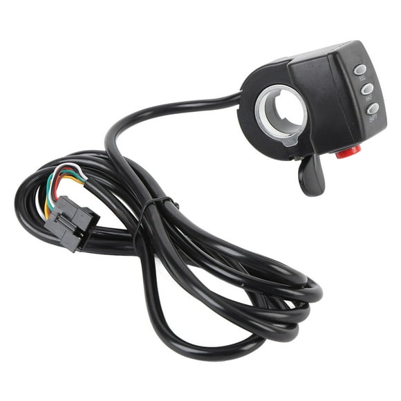 Throttle Electric Thumb Throttle Speed Controller 48V 15DX Finger Throttle Accelerator with Power Indicator for 2.22cm Handlebar