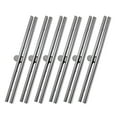 thumbnail image 1 of 6pcs 11.4cm Straight Alloy Purse Frame Wallet Clasp Coin Bag Kiss Clasp Lock for Bag Making DIY Craft Handmade (Silver), 1 of 6