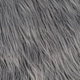thumbnail image 5 of Northlight Plush Shaggy Faux Fur Textured Throw Blanket - 50" x 60" - Slate Blue, 5 of 9