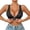 A-Black640, variant on Women T-Shirt Bras Seamless Front Closure Sports Bralette Shiny Lace Trim Non Padded Wirefree Comfort Gym Running Bra
