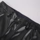 thumbnail image 5 of Pantalones de piel sintética ajustados y elásticos para hombre Youthup, 5 of 5
