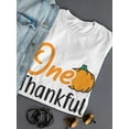 thumbnail image 3 of One Thankful Mama. Pumpkin T-Shirt Women -Image by Shutterstock, Female Medium, 3 of 4