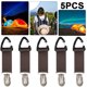 thumbnail image 5 of FLhrweasw Con Clip para Sombrero Lona ​​portátil Con Clip para Guardar Sombreros para Viajes Al Aire Libre (café), 5 of 5