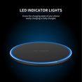 thumbnail image 3 of 10W Wireless Charger for iOS/Android Phones Fast Charging Pad Multi Protection 3~8mm Sensing Distance Through-Case Charging, Gold, 3 of 8