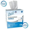 thumbnail image 5 of Scott Cleaning Towels 53892, White, 176 Towels/Box, 10 Boxes/Case, 1,760 Towels/Case, 5 of 7