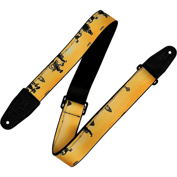 Levy's 2" Polyester Calaca Guitar Strap Mariachi