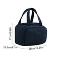 thumbnail image 3 of SLYNSHome Insulated Lunch Box Waterproof Freezable Cooler Bag with Adjustable Strap for Work Picnic Camping - Navy, 3 of 7