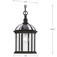 thumbnail image 4 of Progress Lighting Dillard 1-Light Outdoor Post Lantern in Antique Bronze, Clear Beveled Glass, Aluminum Material, 4 of 4