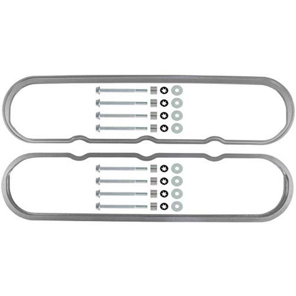 ICT Billet LS Series Valve Cover Spacer Billet LS1 LS2 LS3 LS7 LSX 3/8" .375 for Tall Mount Roller Rocker Clearance Spacer Compatible with Chevy LS 1997-up 551641-3