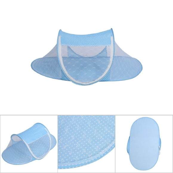 ROJO PARA CAMA Infantil, Azul, Plegable, Para Guarda, Cuna, Rojo, Dosel, Mosquitera, Tiende para Viajar