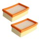 thumbnail image 1 of Pack de 2 filtros planos plisados para aspiradora Kärcher WD4/WD5/WD6 /MV4/MV5/MV6/WD4P/WD5P/WD6P Filtro de repuesto para aspiradora Kärcher 2.863-005.0，T-Audace, 1 of 5