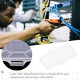 thumbnail image 3 of 100 cajas portaetiquetas de plástico para identificación de cables y etiquetas con nombre, 3 of 8