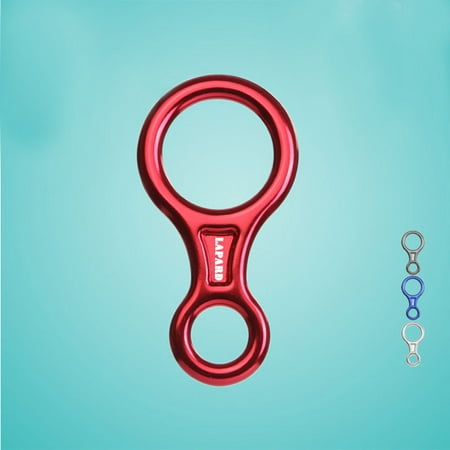Figure 8 Ring Abseil Devices 35KN Aluminium Alloy Rescue Descender for Rappelling Belaying