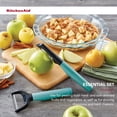thumbnail image 3 of Juego de peladores KitchenAid Universal, juego de 2 unidades, color Aqua Sky, 3 of 5